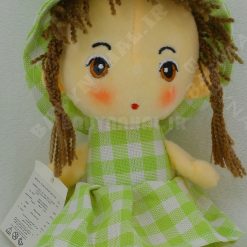 عروسك آويز دختر لباس چهارخونه 28 سانتي كد 5964