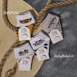 8 جوراب پنبه لب برگشته حيوانات كيوت (AP) كد 8021