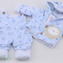 302 كاپشن و شلوار چاپي طرح QX baby سايز 1و2 كد 6866