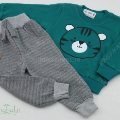 11057 بلوز و شلوار دورس چاپ گربه سايز 1و2 (AK) كد 6799