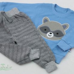 11070 بلوز و شلوار گلدوزي روباه سايز 1و2 (AK) كد 6802