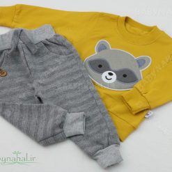 11070 بلوز و شلوار گلدوزي روباه سايز 1و2 (AK) كد 6802