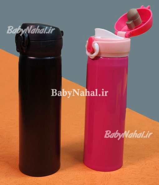 فلاکس استیل 500ML قفل دار ساده (BR) کد 7161