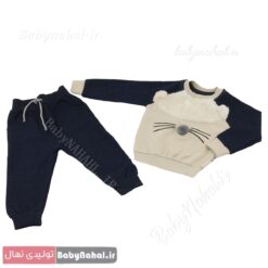 12024 بلوز و شلوار پوليشي موش سايز 3,4 (AK) كد 6574