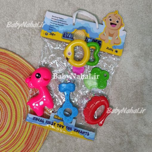 جغجغه 5 عددی baby Toys کد 9935