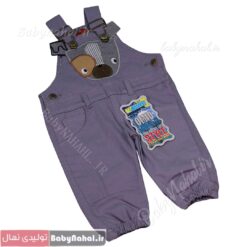 1125 شلوار كتان پيش بندي گلدوزي گوشدار (BO) كد 10549