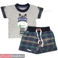 633 بلوز و شورت چاپي گورخر سايز 1,2(AC) كد 11271