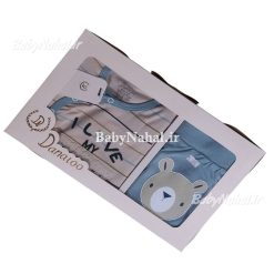 5 تيكه پنبه چاپي خرس Danaloo كد 12464