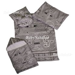 سرويس خواب مخمل چاپي خرس و حروف كد 12494