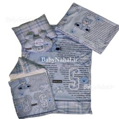 سرويس خواب مخمل چاپي خرس و حروف كد 12494