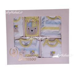 19 تيكه پنبه گلدوزي خرس كلاهدار Danaloo كد 12831