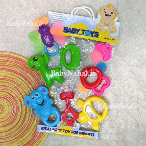 جغجغه 8 عددي baby toys كد 12932