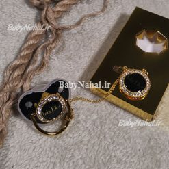 پستانك لاكچري زنجير نگين دار كد 12962