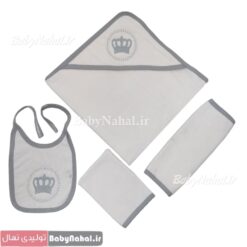 سرويس حوله سلفوني گلدوزي تاج كد 13001