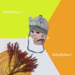 15344كلاه راه راه گلدوزي خرس (AK) كد 13404