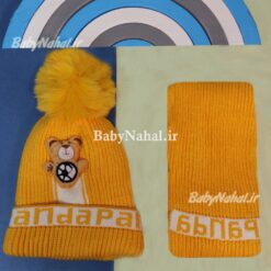 15658كلاه و شالگردن بافت خرس عروسكي(AK) كد 13507
