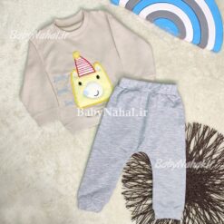 بلوز و شلوار دورس گلدوزي خرس كلاهدار كد 13752