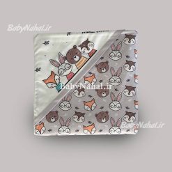 پتو كلاهدار مخمل مينيمال كد 14067