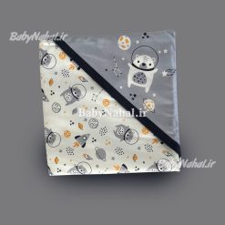 پتو كلاهدار مخمل مينيمال كد 14067