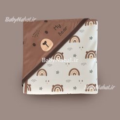 پتو كلاهدار مخمل مينيمال كد 14067