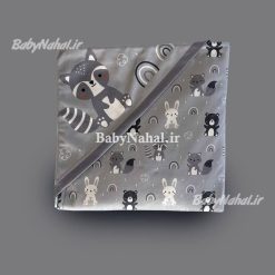 پتو كلاهدار مخمل مينيمال كد 14067