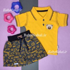 935بلوز و شلوارك گلدوزي خرس(AC) كد 14051