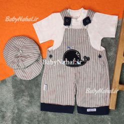 921سه تيكه كلاهدار گلدوزي دلفين(AC) كد 14056