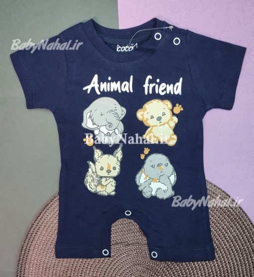 رامپر چاپي animal frend سايز 0-24 كد 14126