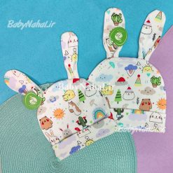 كلاه پنبه چاپي گوشدار (BS) كد 14178