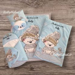 سرويس خواب 4 تيكه مخمل خرس شالدار كد 14532