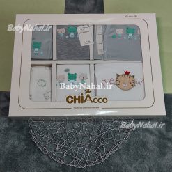 19 تيكه پنبه گلدوزي گربه تاجدار چياكو كد 14555