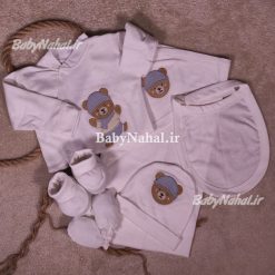 ست بيمارستاني گلدوزي خرس و شالگردن ARAZ كد 14558