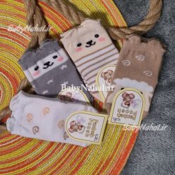 9 جوراب پنبه گوشدار نيم ساق حيوانات (AP) كد 5614