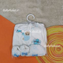 6857 ست بيمارستاني پنبه چاپي baby پسر كد 5834