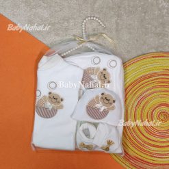 6897 ست بيمارستاني پنبه گلدوزي خرس كد 9168