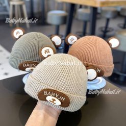 9 كلاه بافت گوشدار Baby jh كد 14700