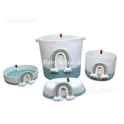 ست 7 تیکه رنگین کمان قیطان کد 14818