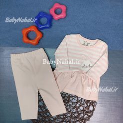 بلوز شلوار پنبه راه راه خرگوش كد 14920