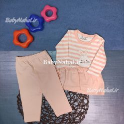 بلوز شلوار پنبه راه راه خرگوش كد 14920