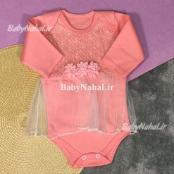 زيردكمه توري گل دار كد 15143