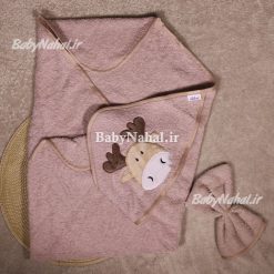 حوله 2 تيكه گلدوزي سايز 75 (AF) كد 6303