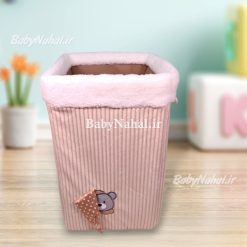 سبد لباس كبريتي مخمل (NL) كد 15268