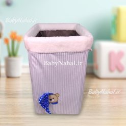 سبد لباس كبريتي مخمل (NL) كد 15268