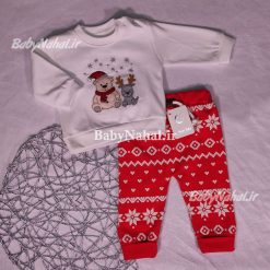 1408 بلوز شلوار پنبه خرس كريسمس كد 8719