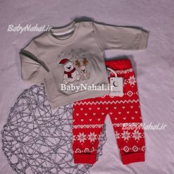 1408 بلوز شلوار پنبه خرس كريسمس كد 8719