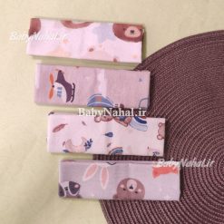 دستمال 4 عددي كاور دار kikico كد 15235