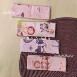 دستمال 4 عددي كاور دار kikico كد 15235