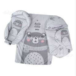 سرويس خواب مخمل دو رو چاپي خرس چشم بسته كد 15282