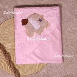 پتو كلاهدار مخمل گلدوزي كد 11964