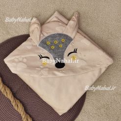 پتو مخمل گلدوزي روباه كد 13622
